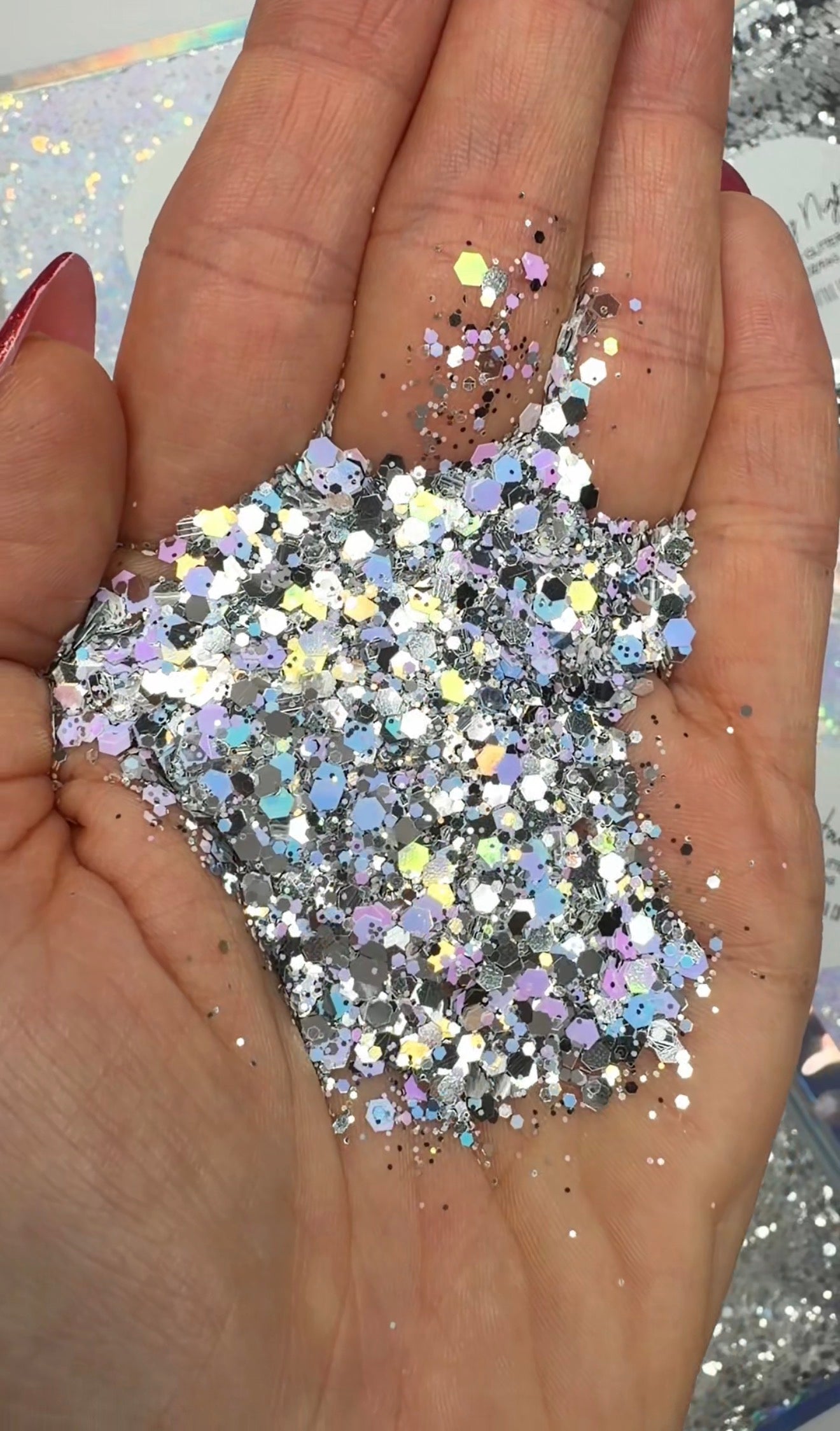 Lady in Silver - Chunky Glitter Mix - 2oz/56g Pack