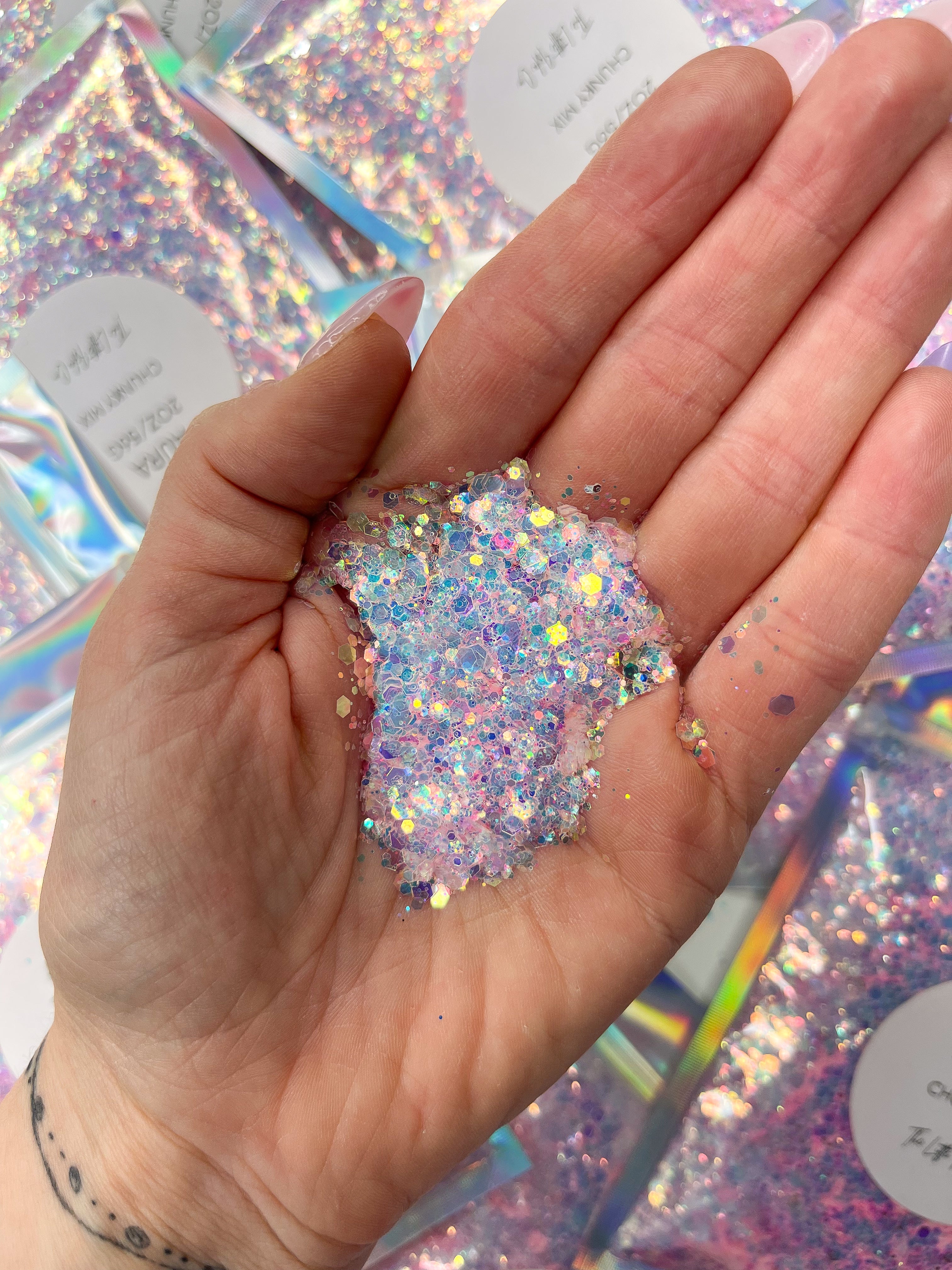 Aura - Opalite Chunky Glitter Mix - 2oz/56g Pack