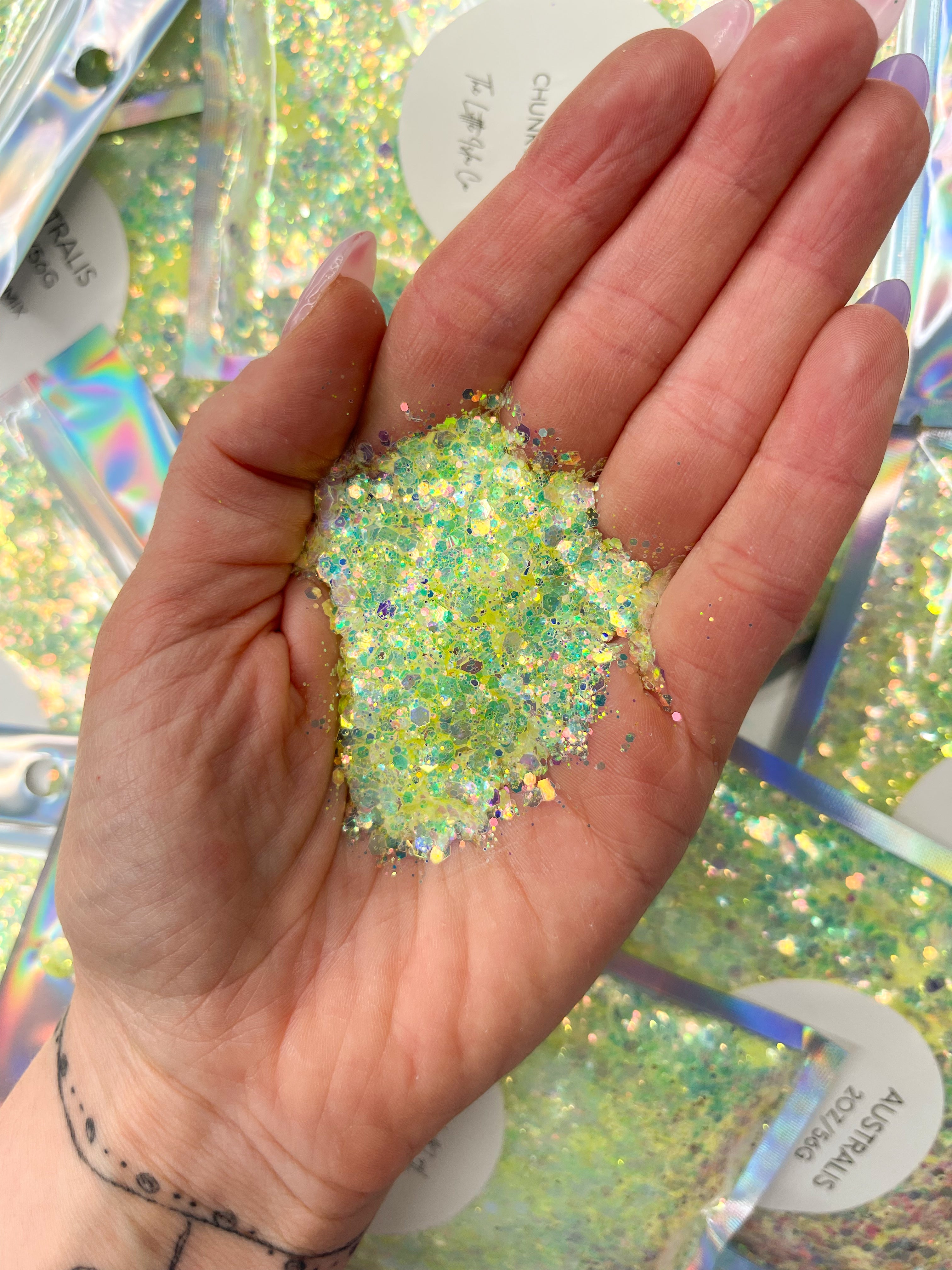 Australis - Opalite Chunky Glitter Mix - 2oz/56g Pack