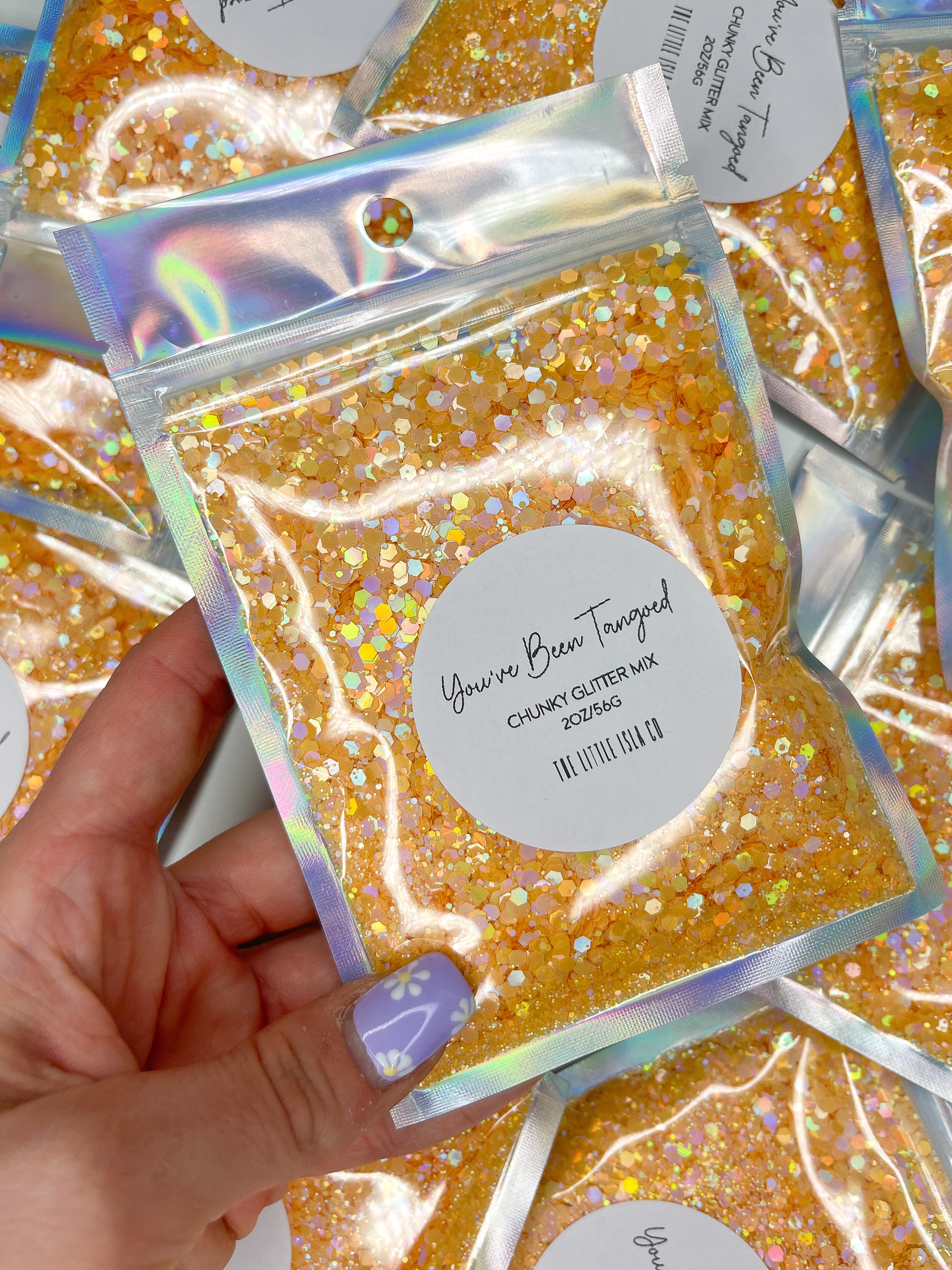 Pastel Rainbow Chunky Glitter Bundle - 7x 2oz/56g Packs