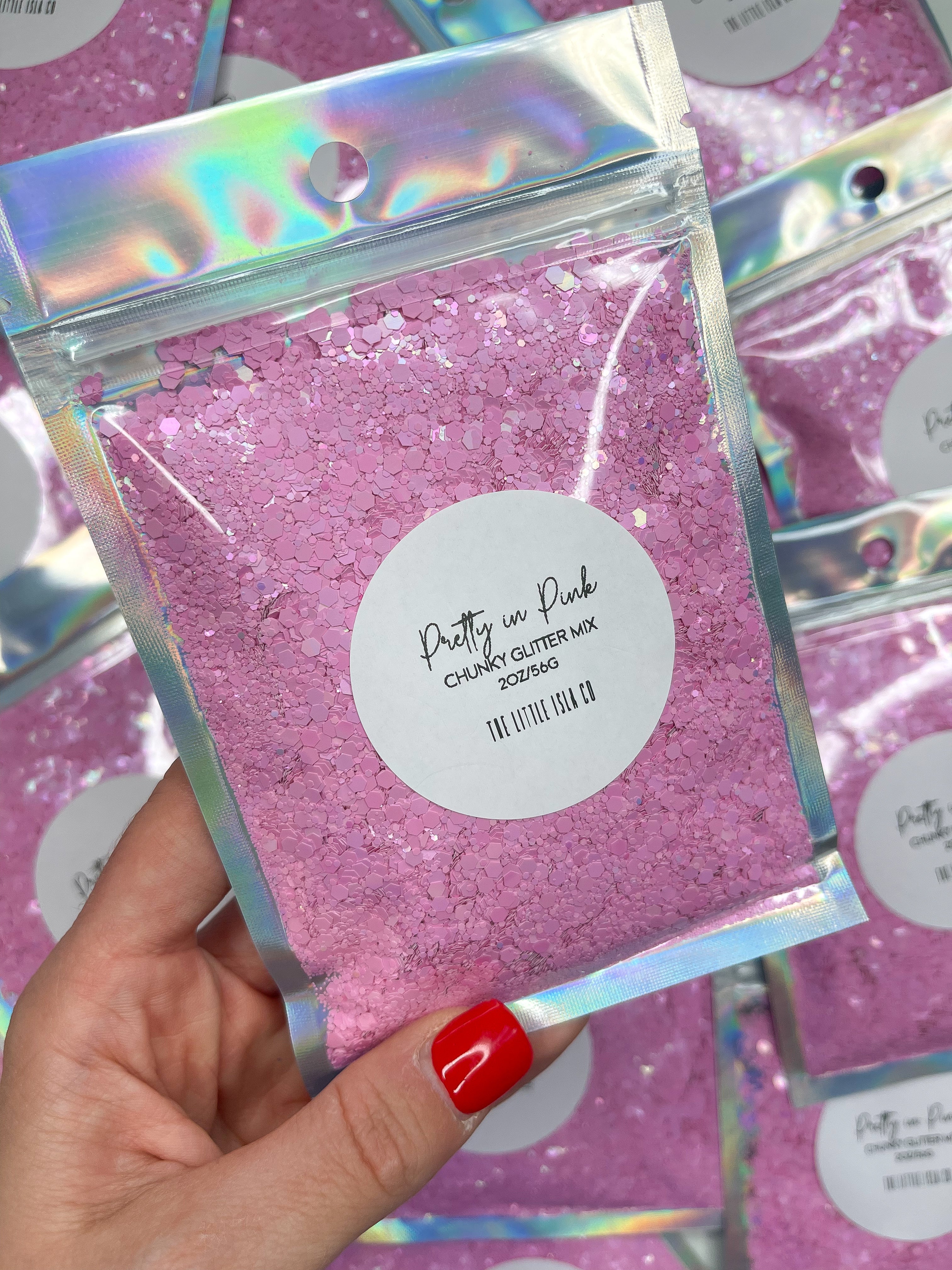 Pastel Rainbow Chunky Glitter Bundle - 7x 2oz/56g Packs