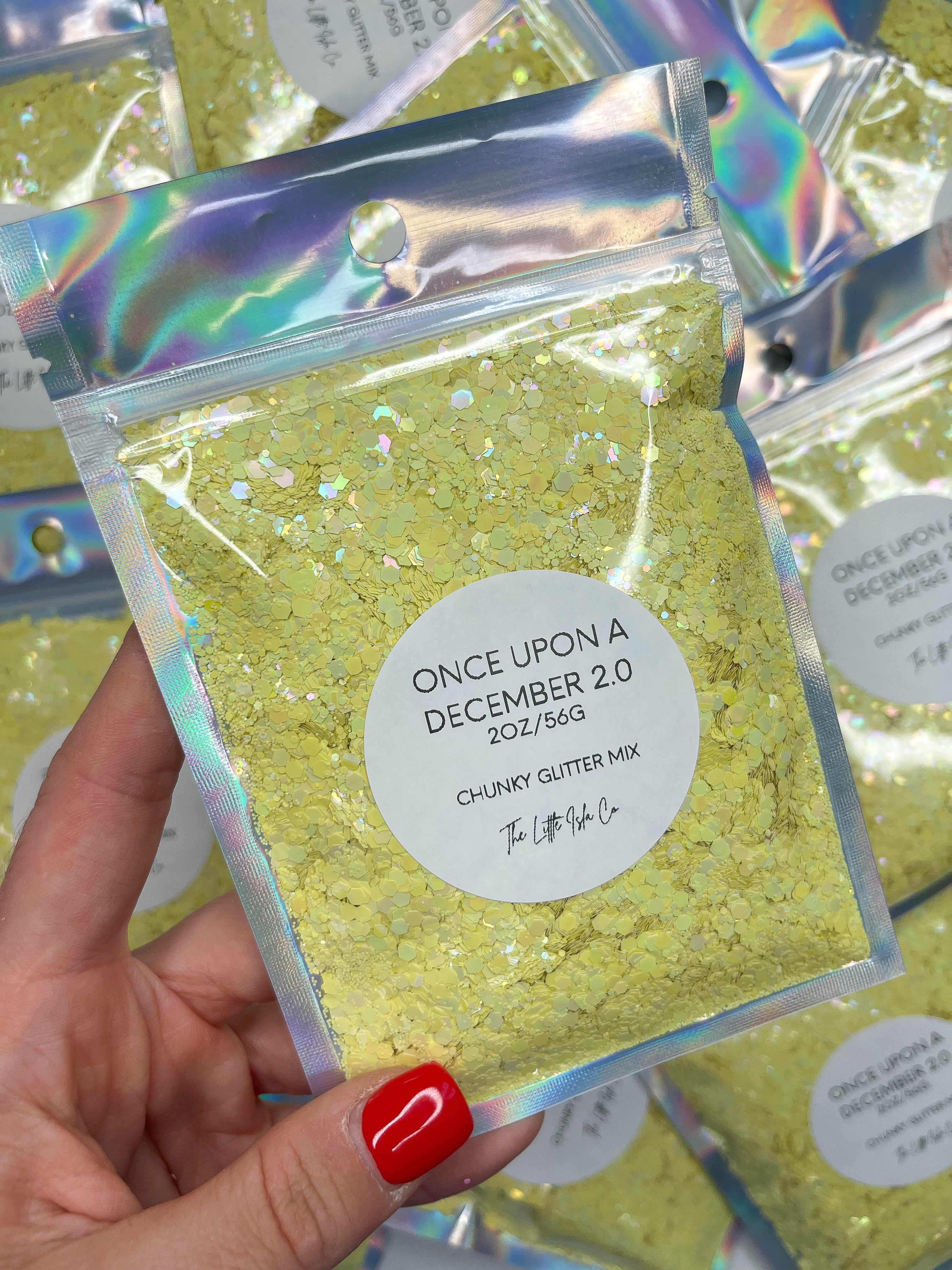 Pastel Rainbow Chunky Glitter Bundle - 7x 2oz/56g Packs