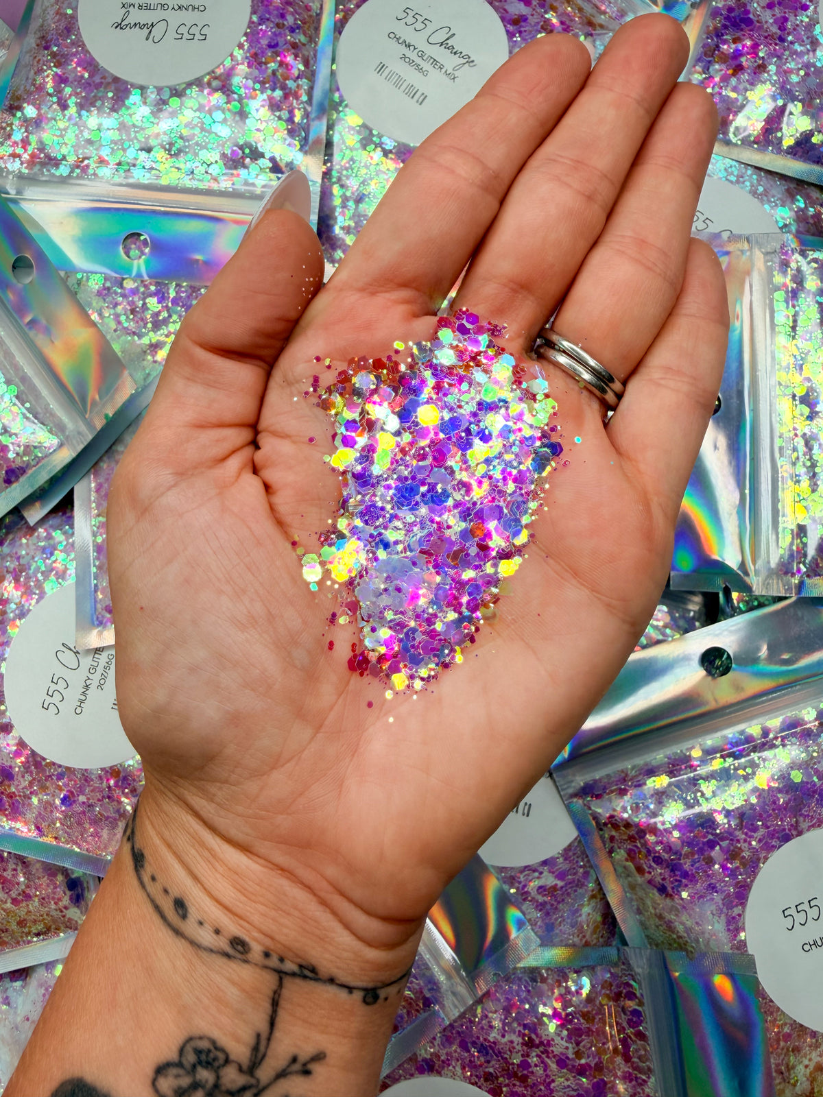 555 Change - Chunky Glitter Mix - 2oz/56g Pack