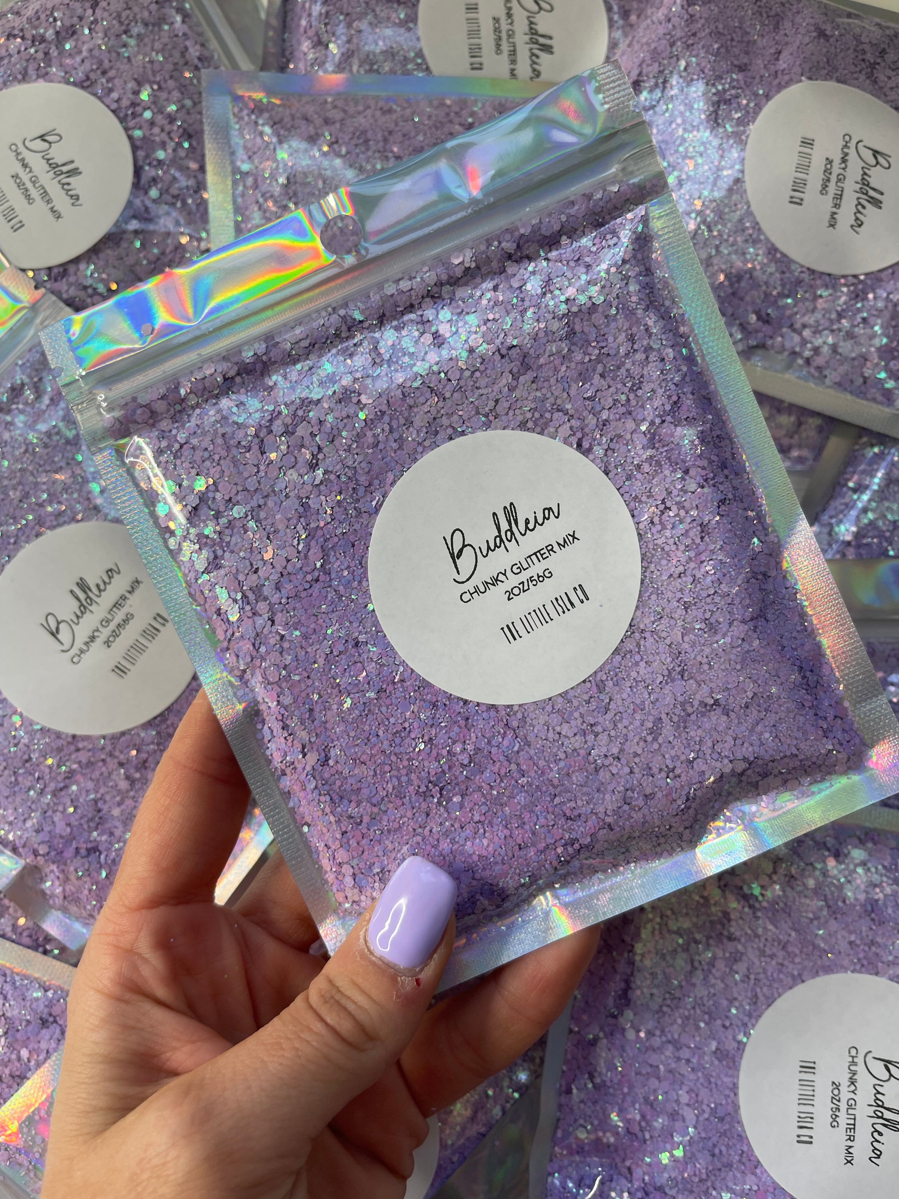 Pearlescent Rainbow Chunky Glitter Bundle - 7x 2oz/56g Packs