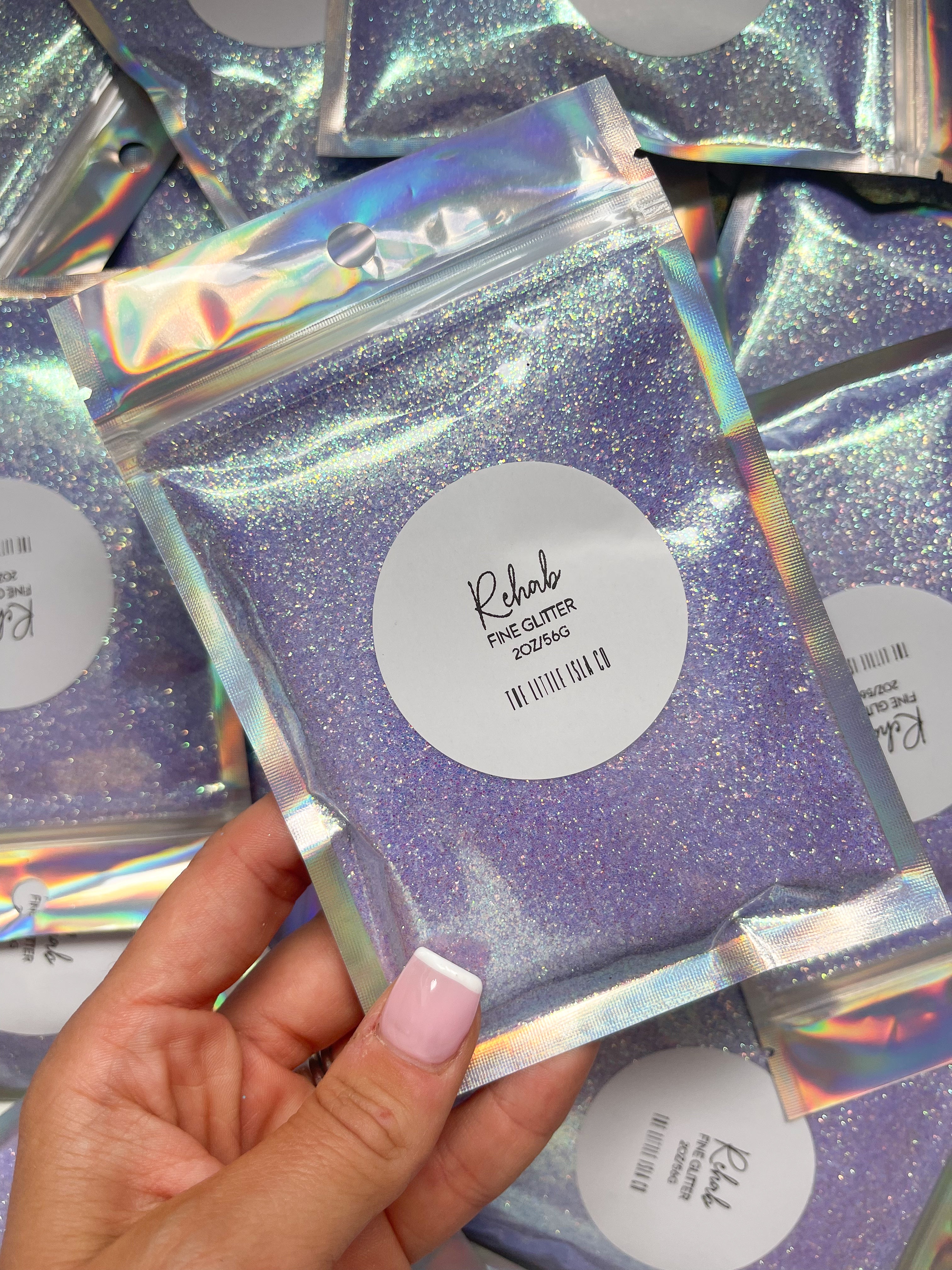 Pastel Rainbow Fine Glitter Bundle - 8x 2oz/56g Packs