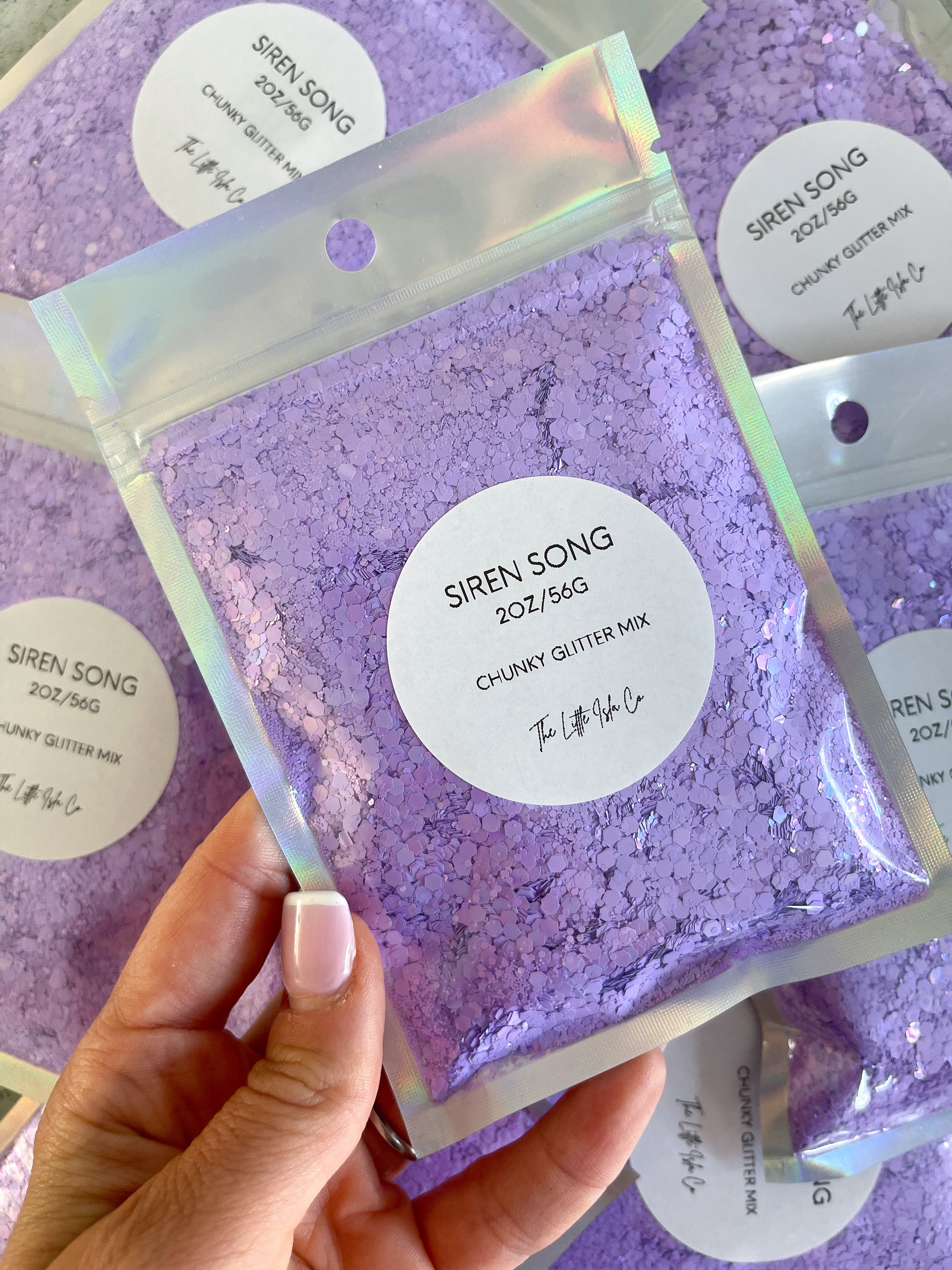 Pastel Rainbow Chunky Glitter Bundle - 7x 2oz/56g Packs