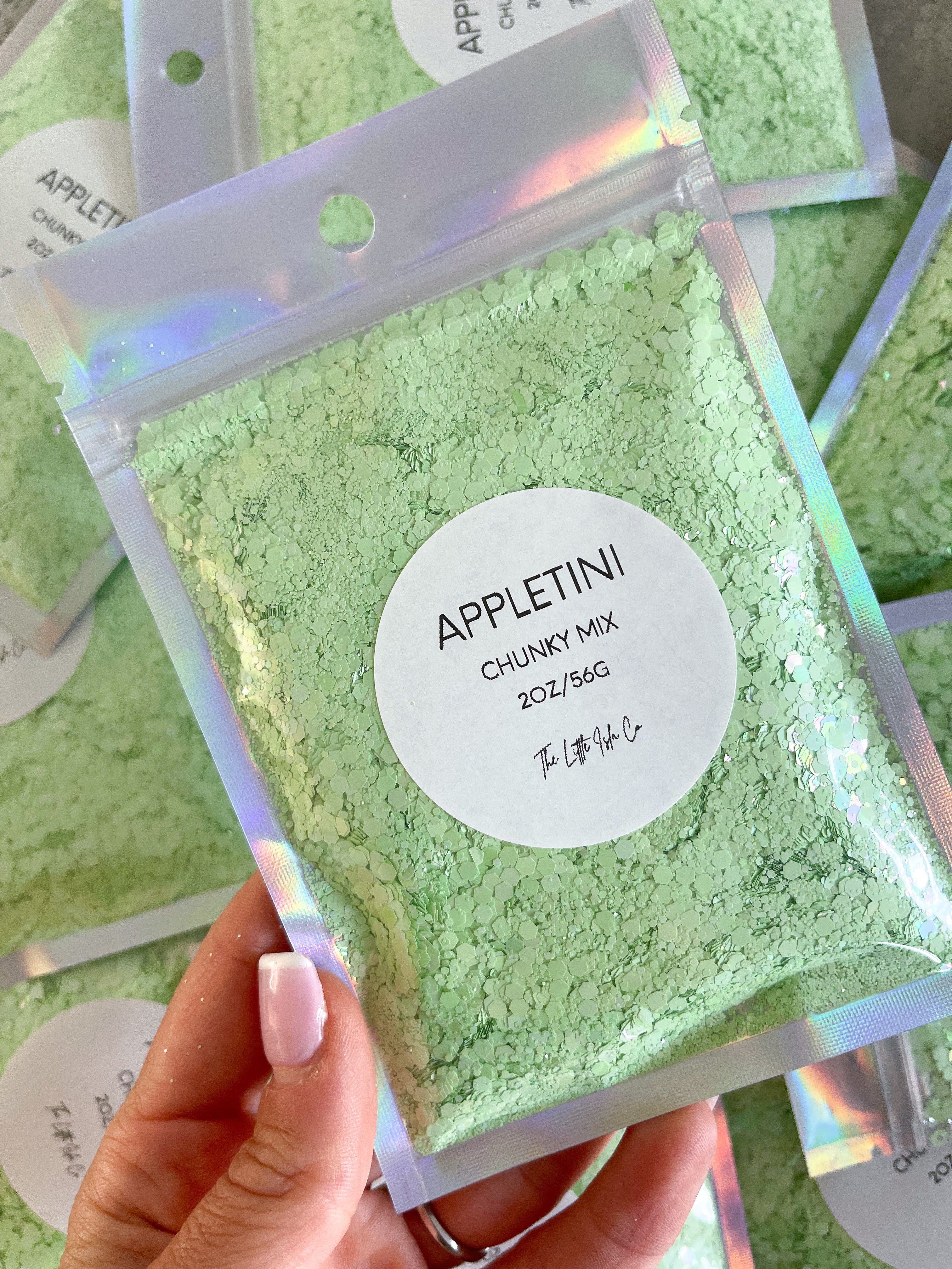 Pastel Rainbow Chunky Glitter Bundle - 7x 2oz/56g Packs