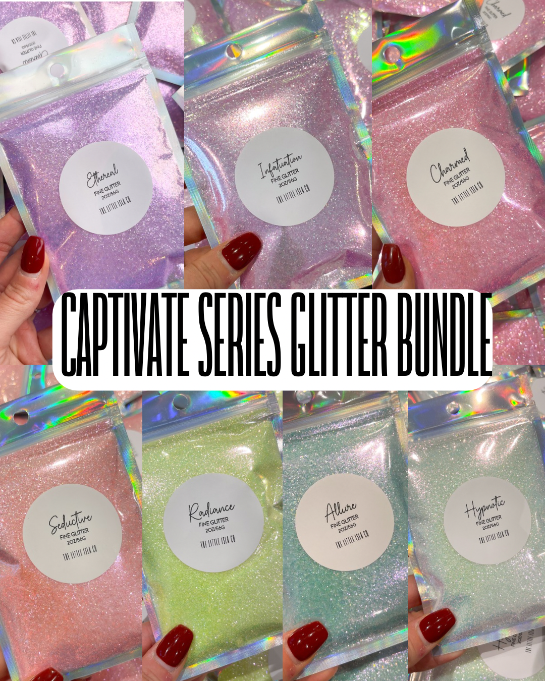 Captivate Series Glitter Bundle - 7x 2oz/56g Pack