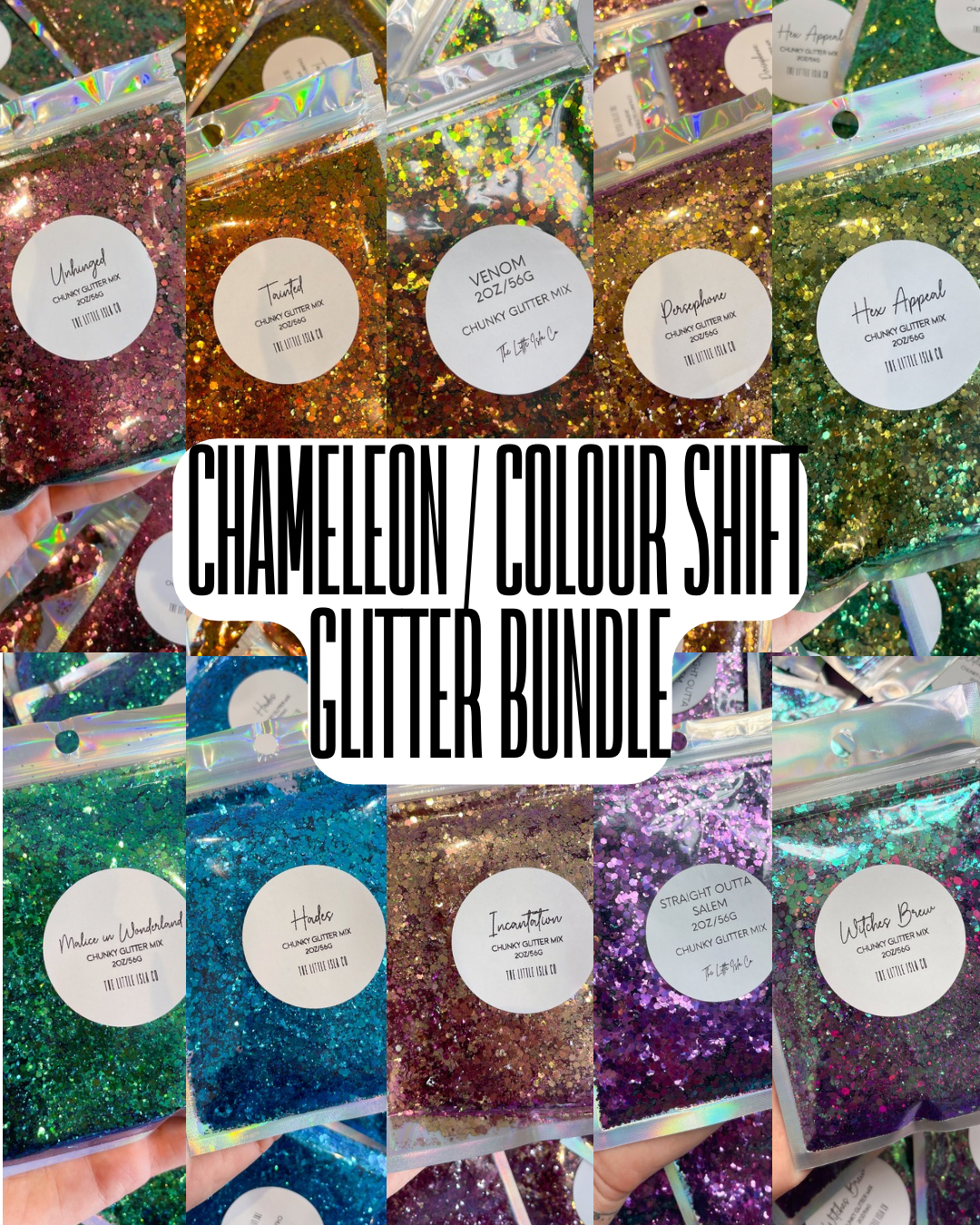 Chameleon Colour Shift Glitter Bundle - 10x 2oz/56g Packs