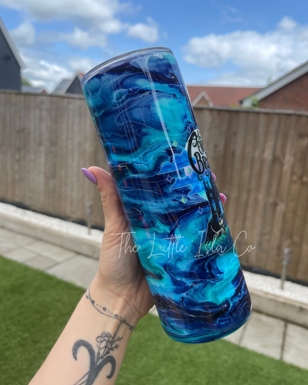 Blue Bride Resin Swirl Tumbler - 20oz Stainless Steel