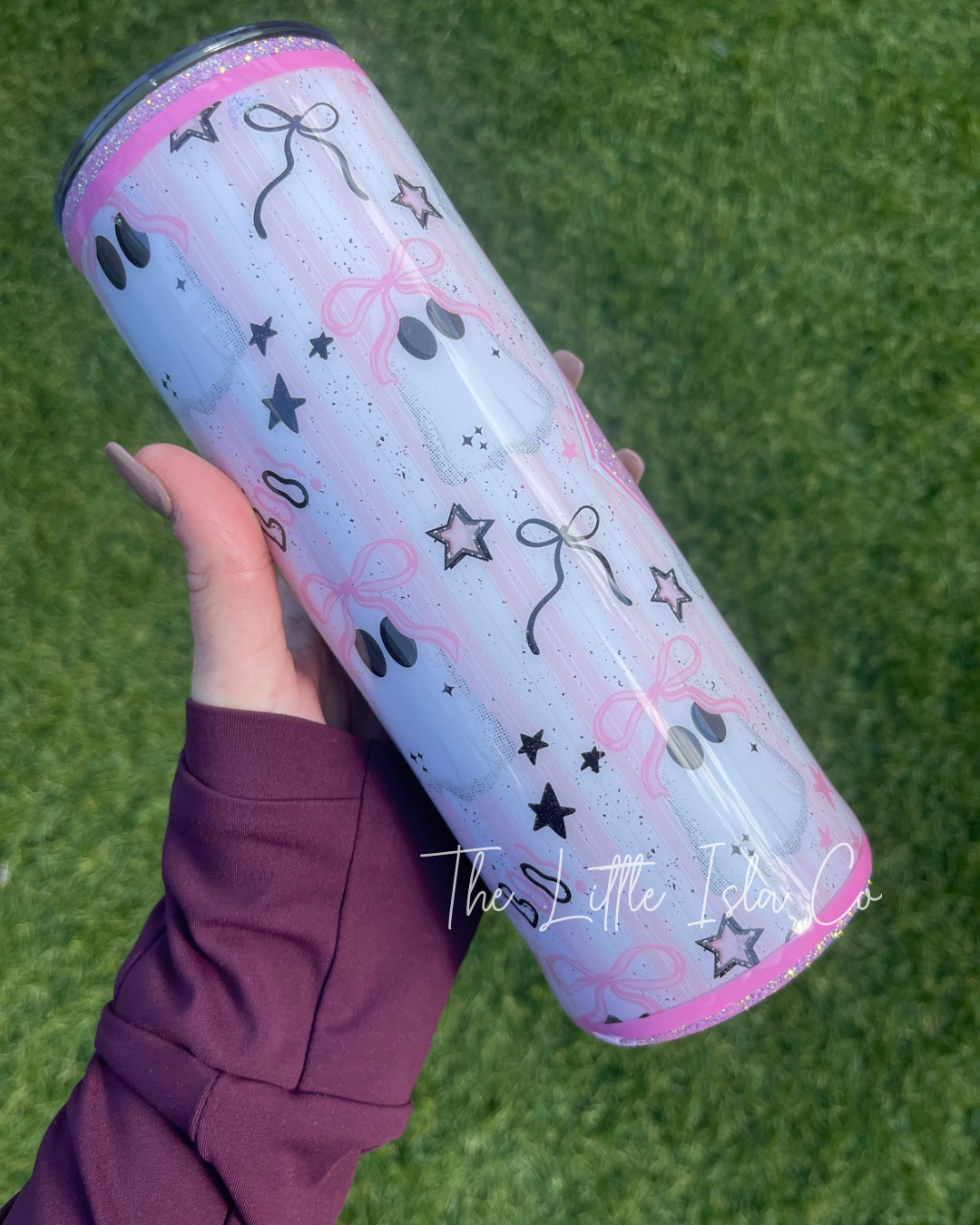 Boo Ghost Glitter Tumbler