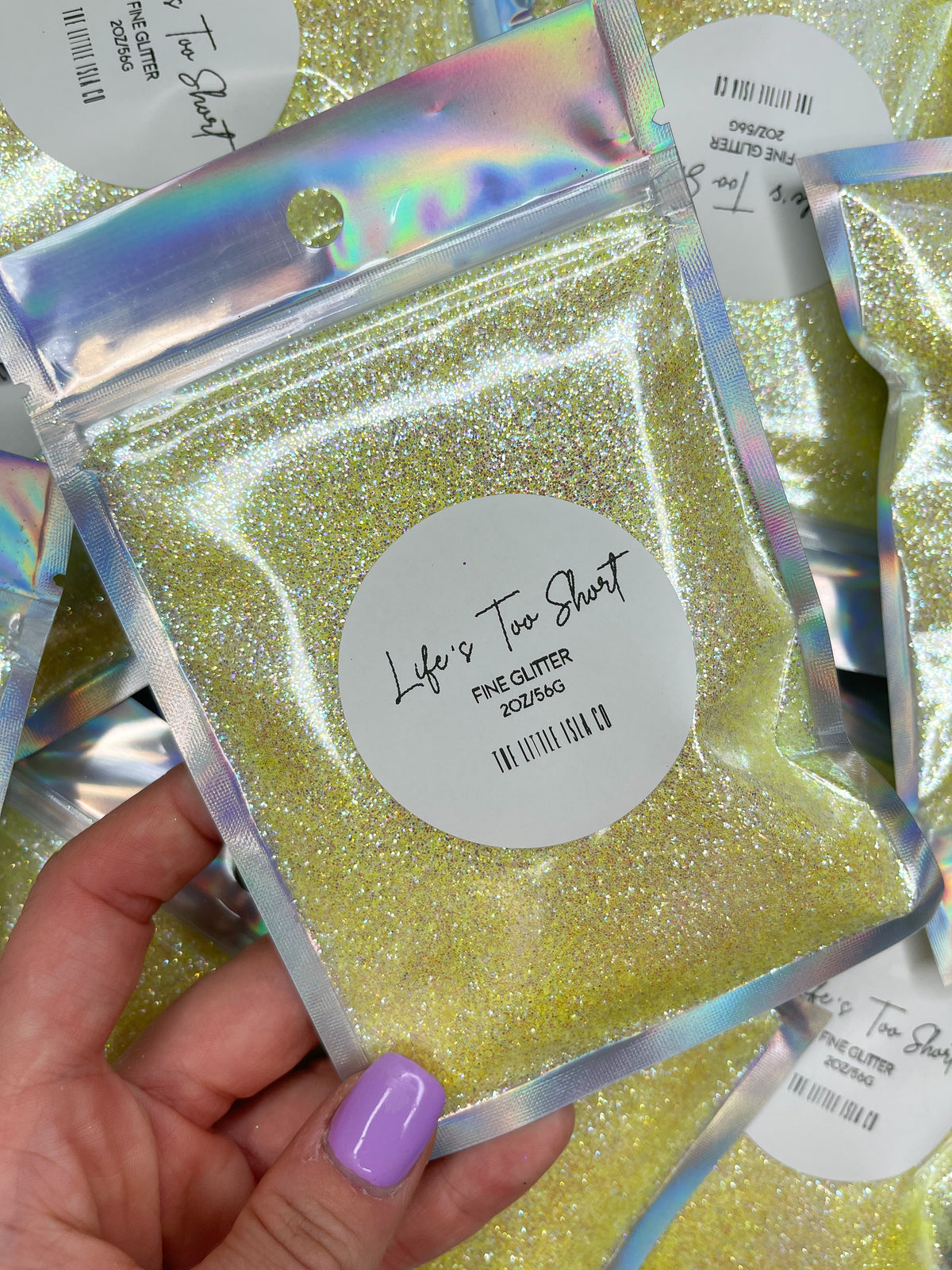 Pastel Rainbow Fine Glitter Bundle - 8x 2oz/56g Packs
