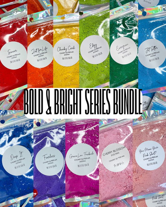 Bold & Bright Series Glitter Bundle - 10x 2oz/56g Packs