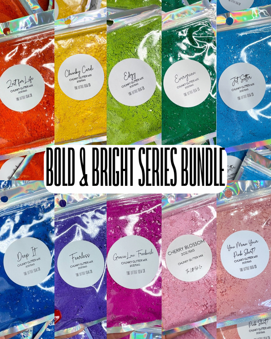 Bold & Bright Series Glitter Bundle - 10x 2oz/56g Packs