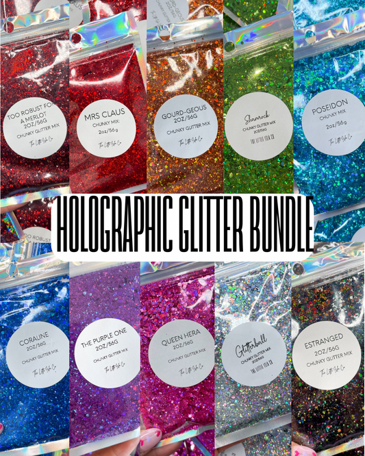 The Holographics Chunky Glitter Bundle - 10x 2oz/56g Packs