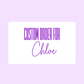 Custom Order for Chloe
