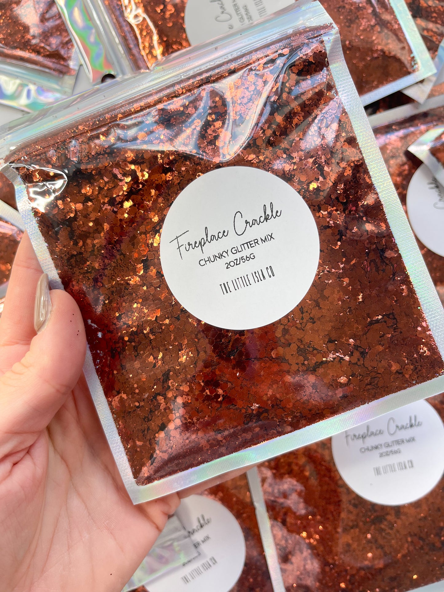 Fireplace Crackle - Chunky Glitter Mix - 2oz/56g Pack