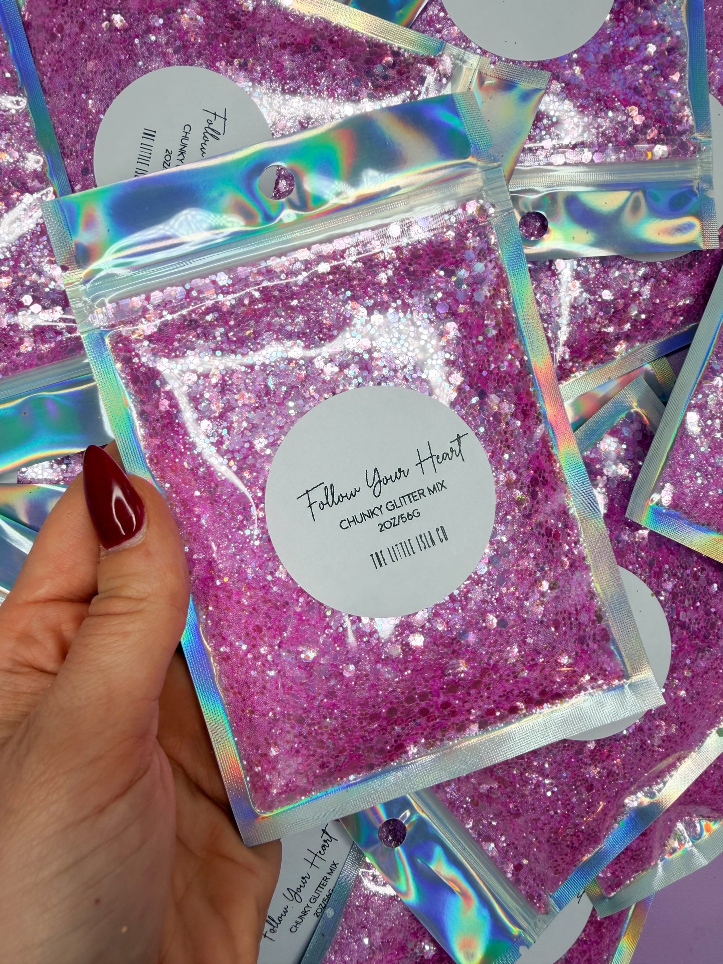 Follow Your Heart - Chunky Glitter Mix - 2oz/56g Pack