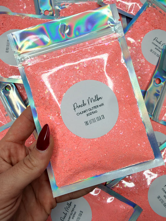 Peach Melba - Chunky Glitter Mix - 2oz/56g Pack