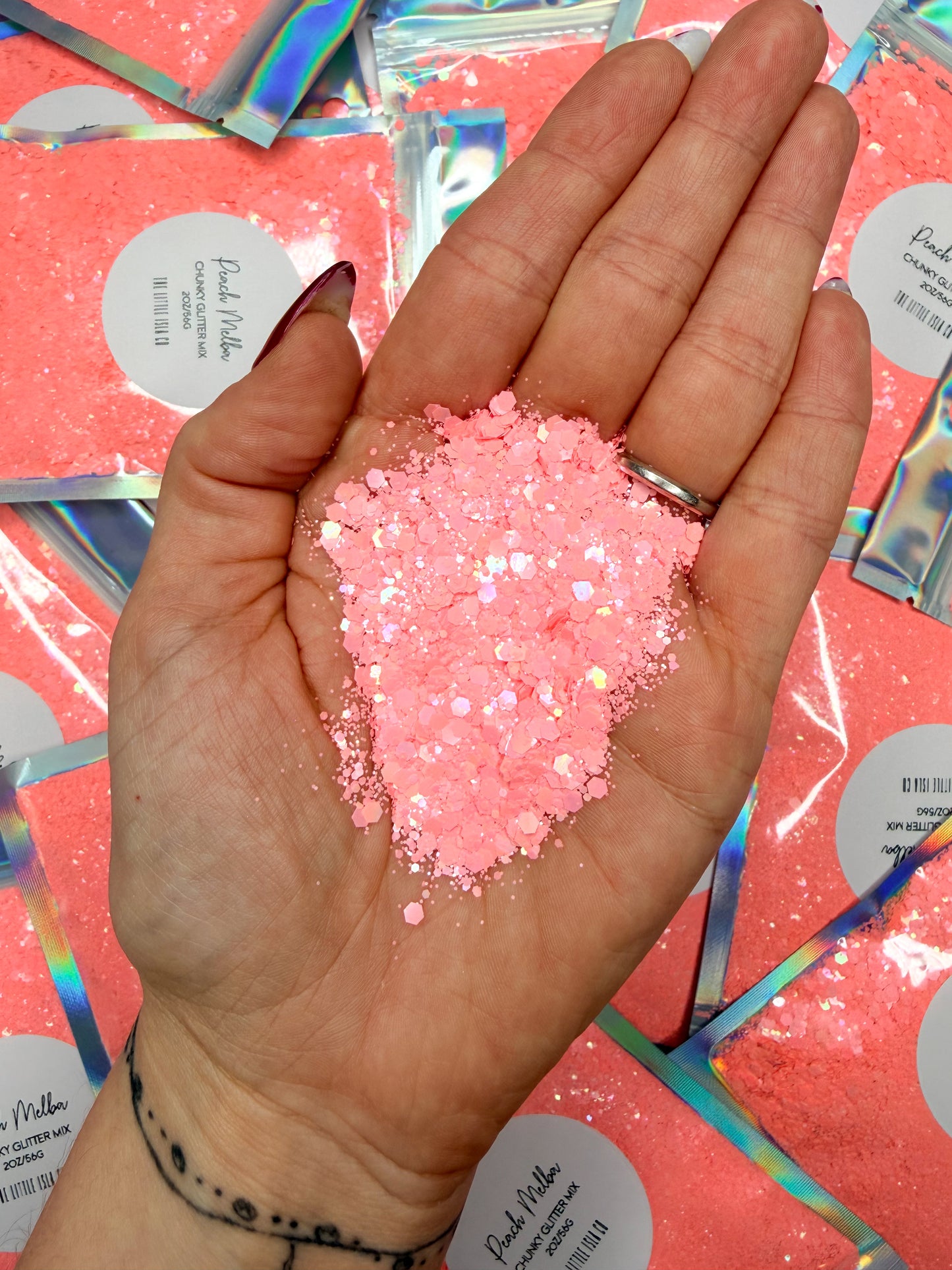 Peach Melba - Chunky Glitter Mix - 2oz/56g Pack