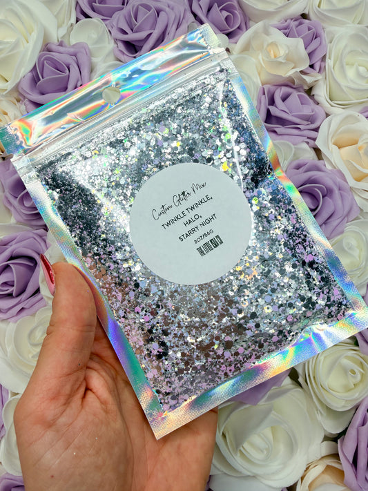Lady in Silver - Chunky Glitter Mix - 2oz/56g Pack