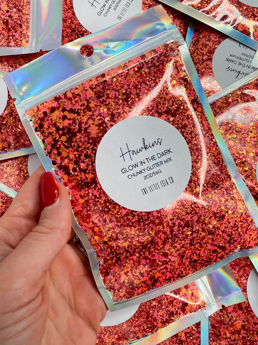 Hawkins - GLOW Chunky Glitter Mix - 2oz/56g Pack