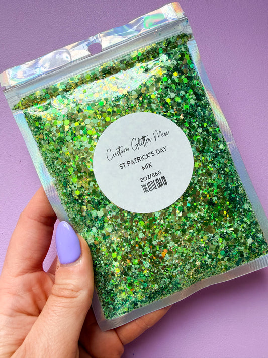 AS SEEN ON TIK TOK: St Patrick’s Day Mix - Chunky Glitter Mix - 2oz/56g Pack