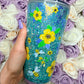 Bees & Flowers 16oz Snowglobe Tumbler