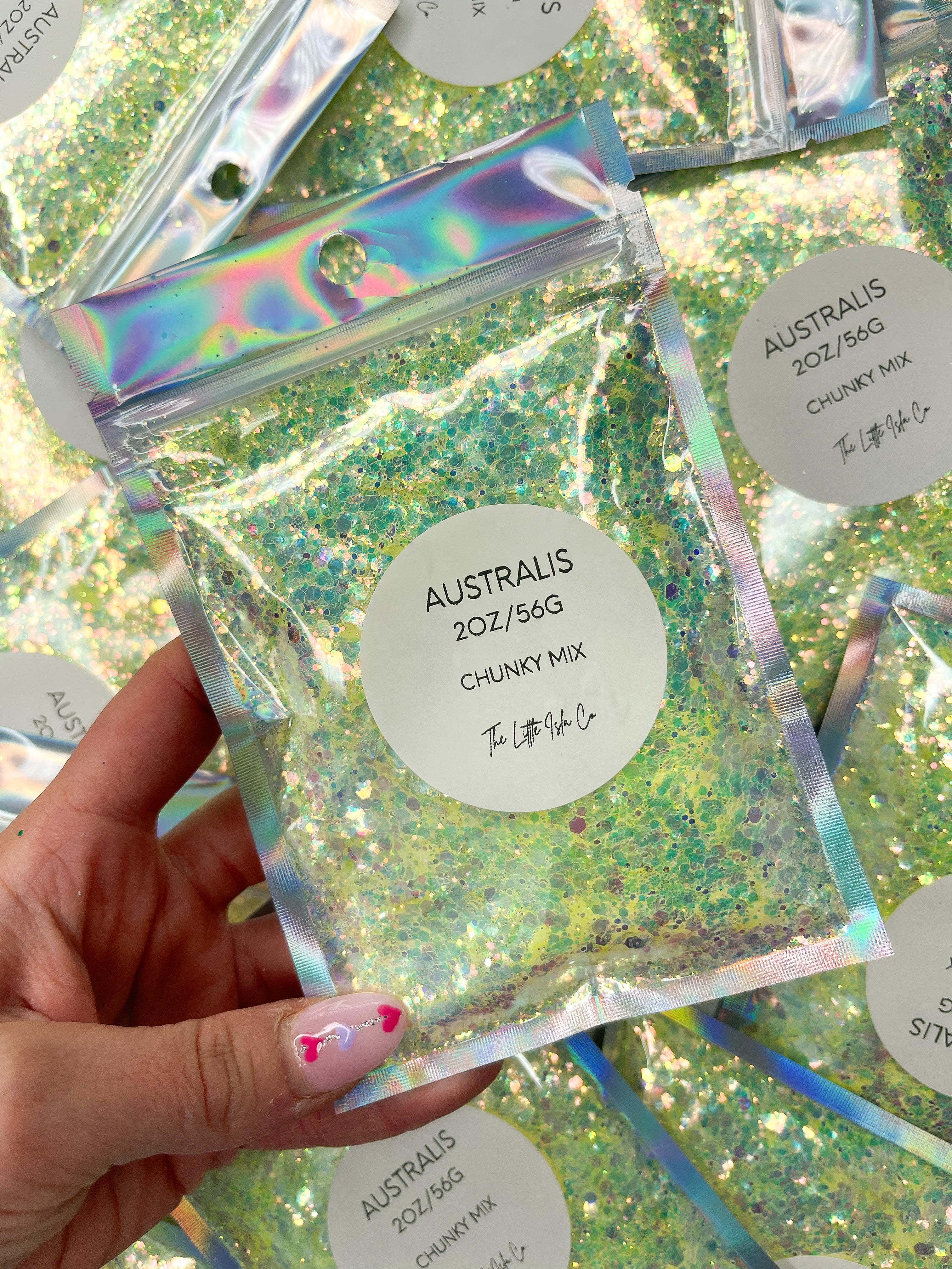 Australis - Opalite Chunky Glitter Mix - 2oz/56g Pack