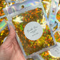 Bumble Bee Glitter Shapes - Holographic Gold - 1oz/28g Pack