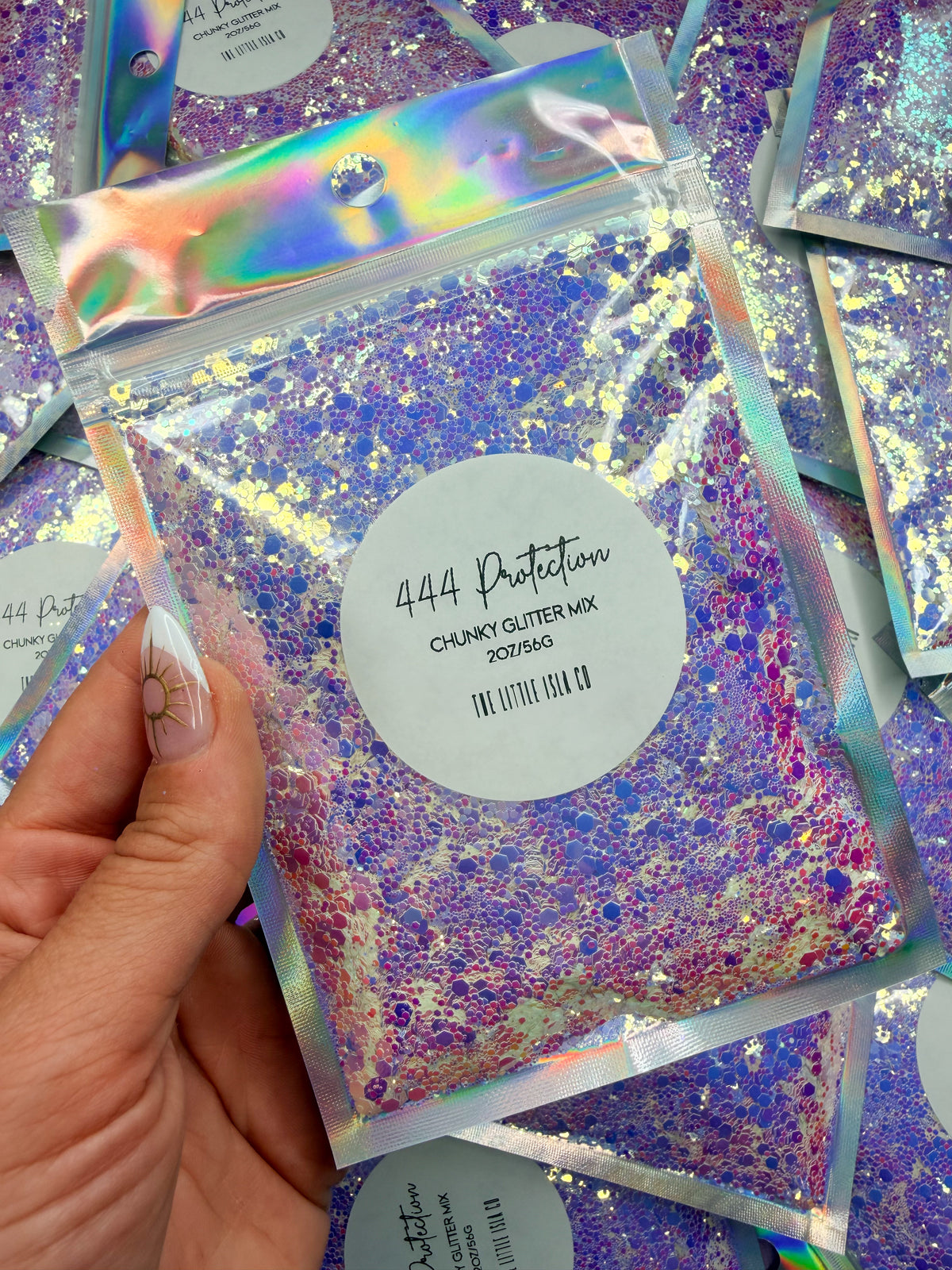 444 Protection - Chunky Glitter Mix - 2oz/56g Pack