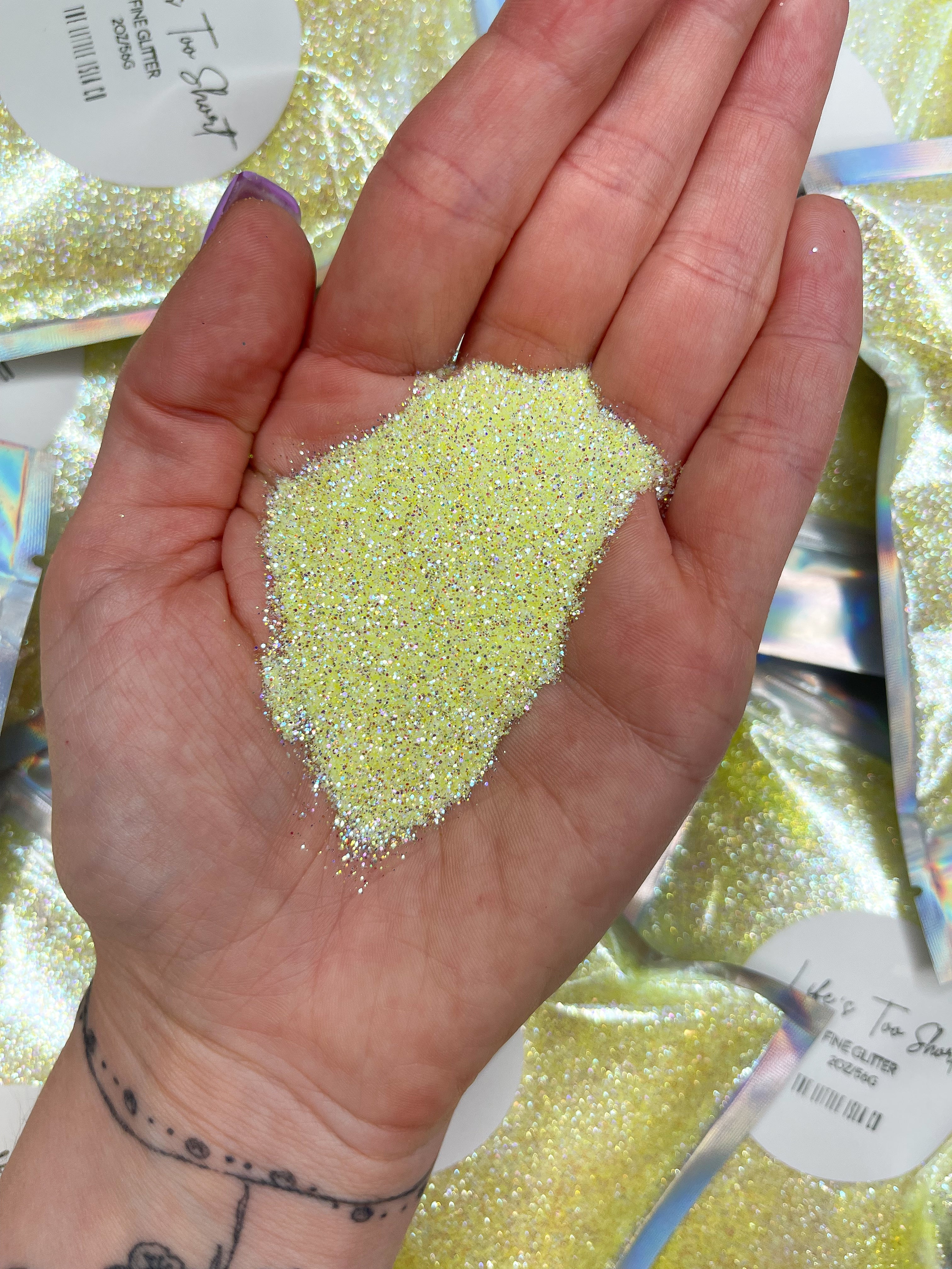 Pastel Rainbow Fine Glitter Bundle - 6x 2oz/56g Packs