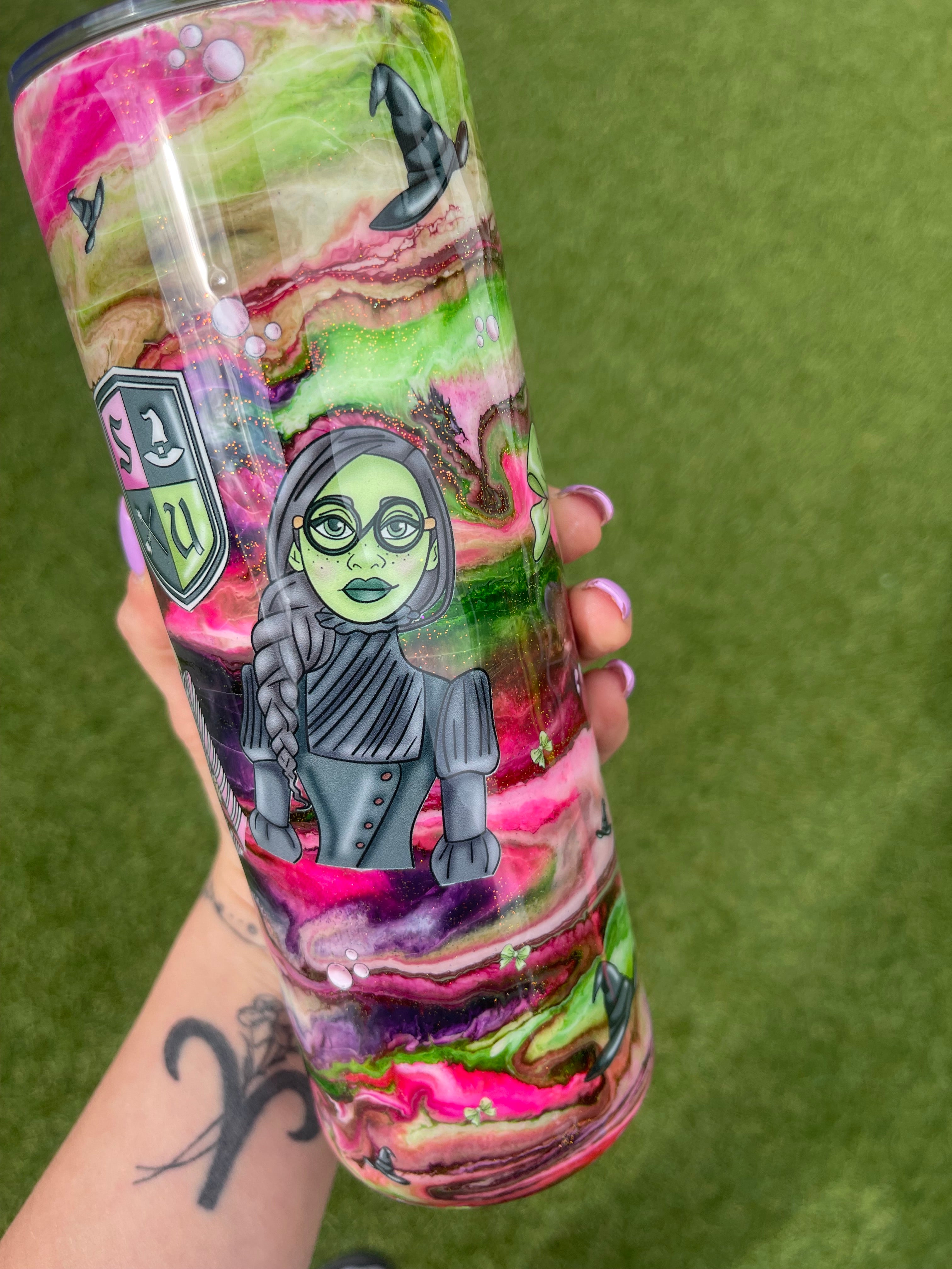 CUSTOM Resin Swirl Tumbler (select your options)