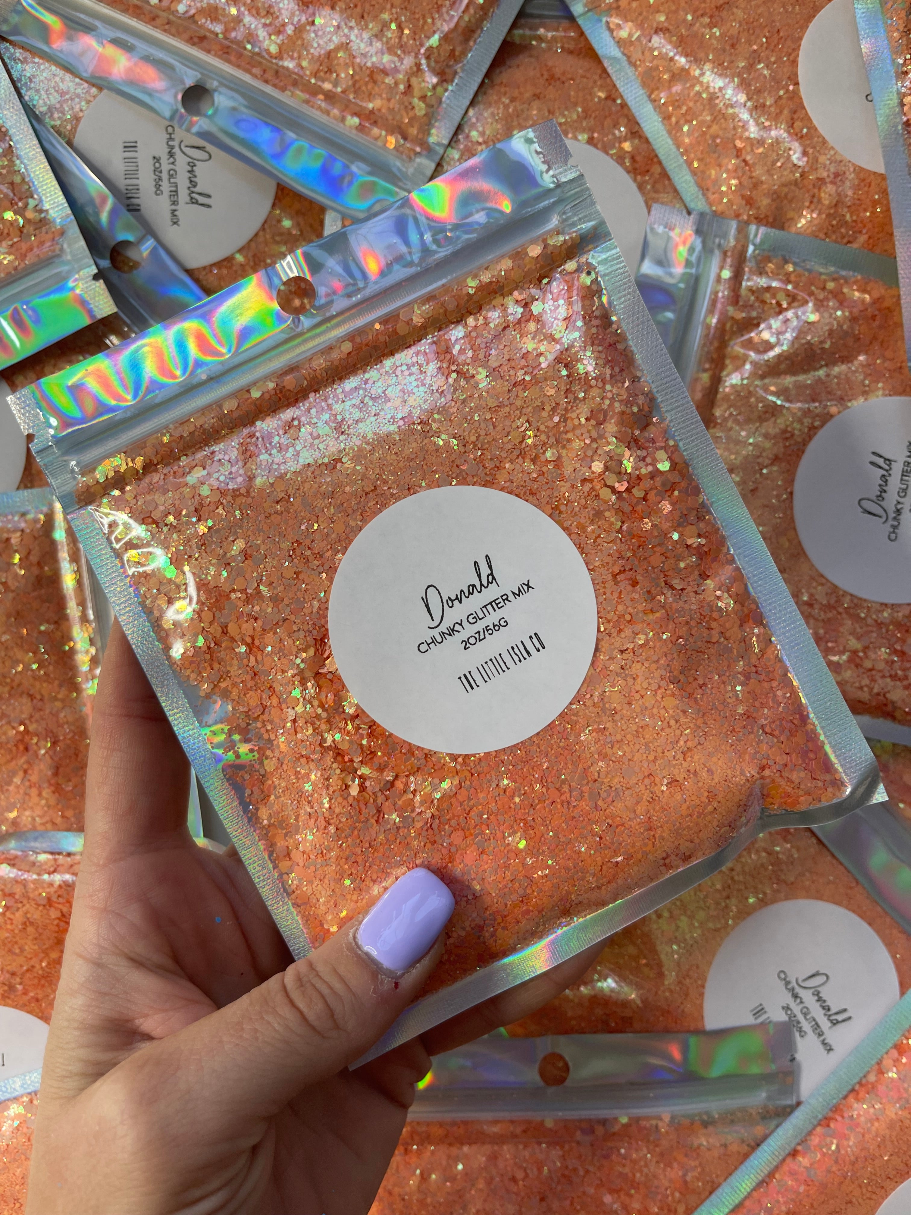 Pearlescent Rainbow Chunky Glitter Bundle - 7x 2oz/56g Packs