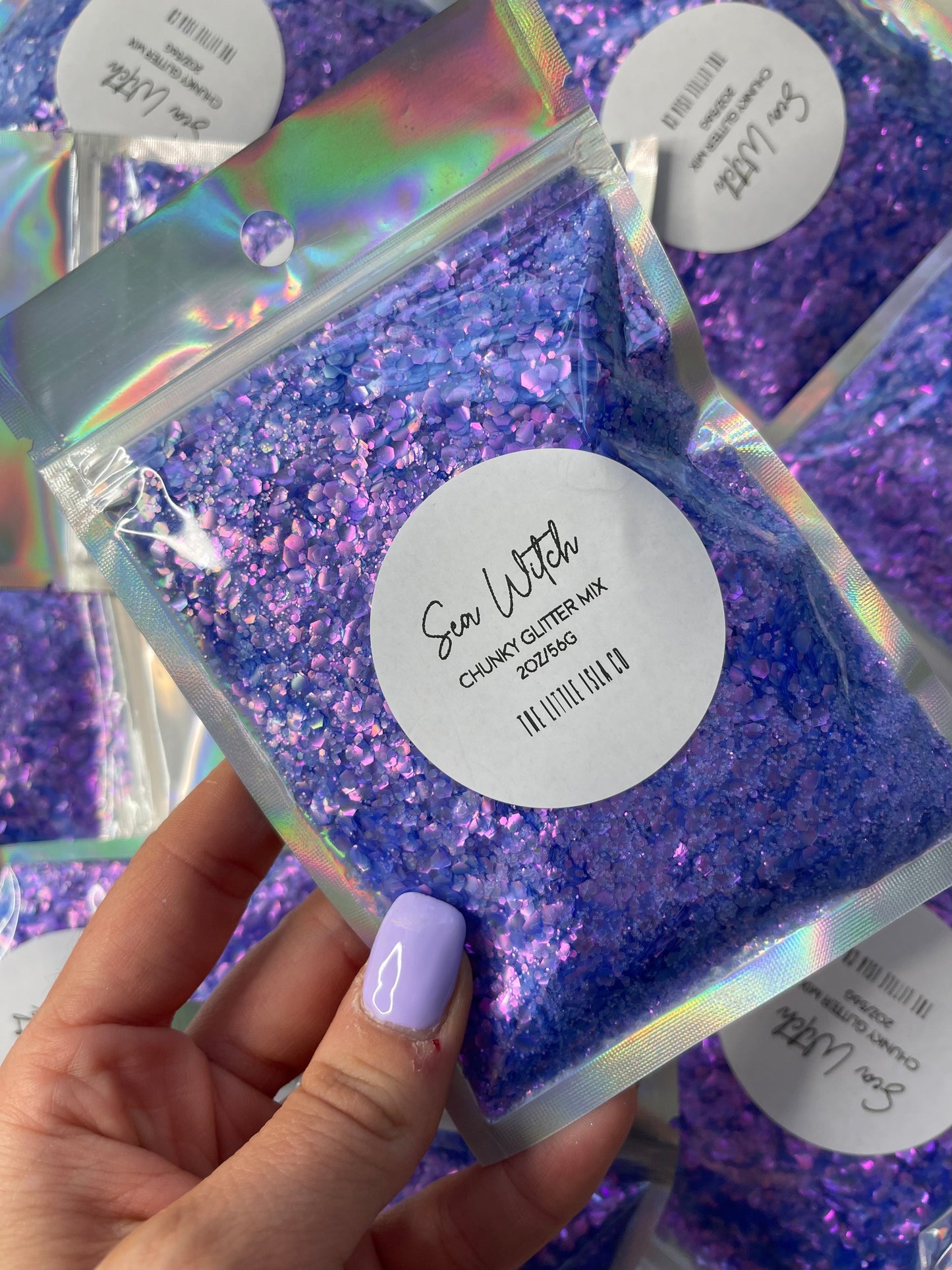 Whimsical Rainbow Chunky Glitter Bundle - 9x 2oz/56g Packs