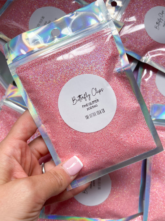 Butterfly Clips - Fine Glitter - 2oz/56g Pack