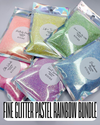Pastel Rainbow Fine Glitter Bundle - 6x 2oz/56g Packs