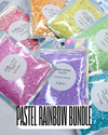 Pastel Rainbow Chunky Glitter Bundle - 7x 2oz/56g Packs