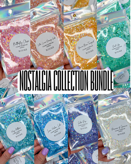 The Nostalgia Collection Chunky Glitter Bundle - 8x 2oz/56g Packs