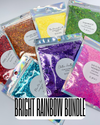 Bright Rainbow Chunky Glitter Bundle - 7x 2oz/56g Packs