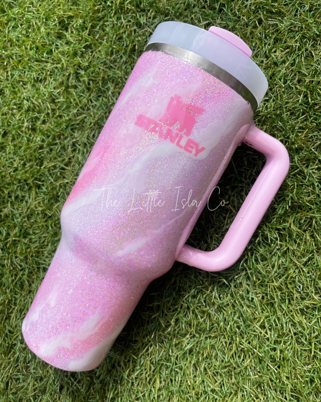 CUSTOM Glitter Tumbler with Milky Way effect (select your options)