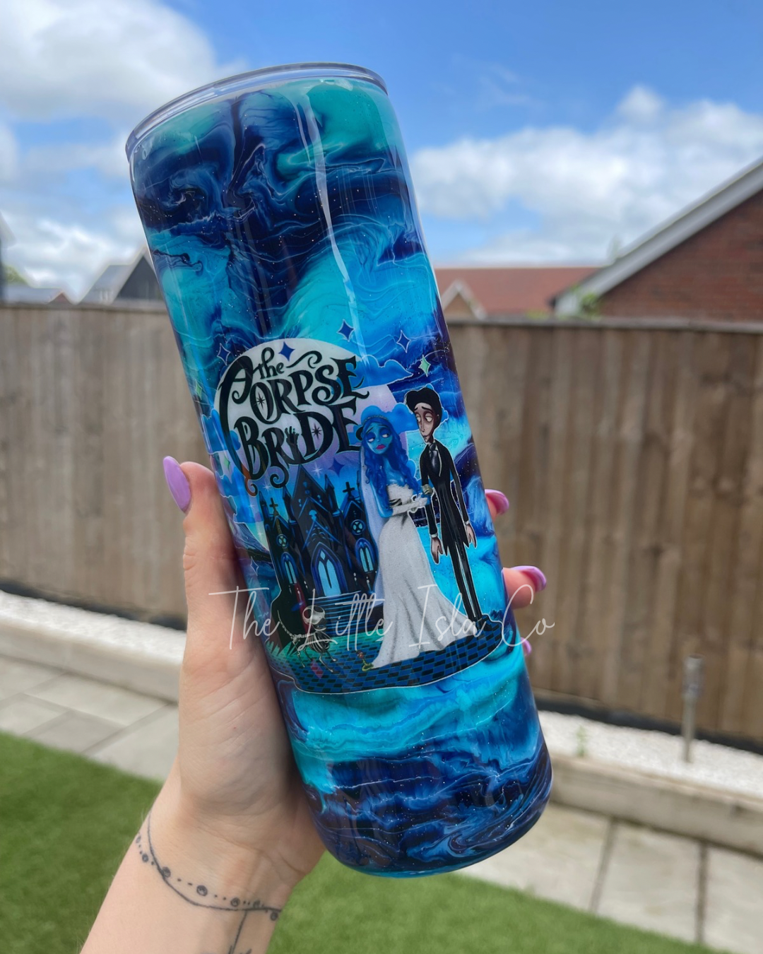 Blue Bride Resin Swirl Tumbler - 20oz Stainless Steel