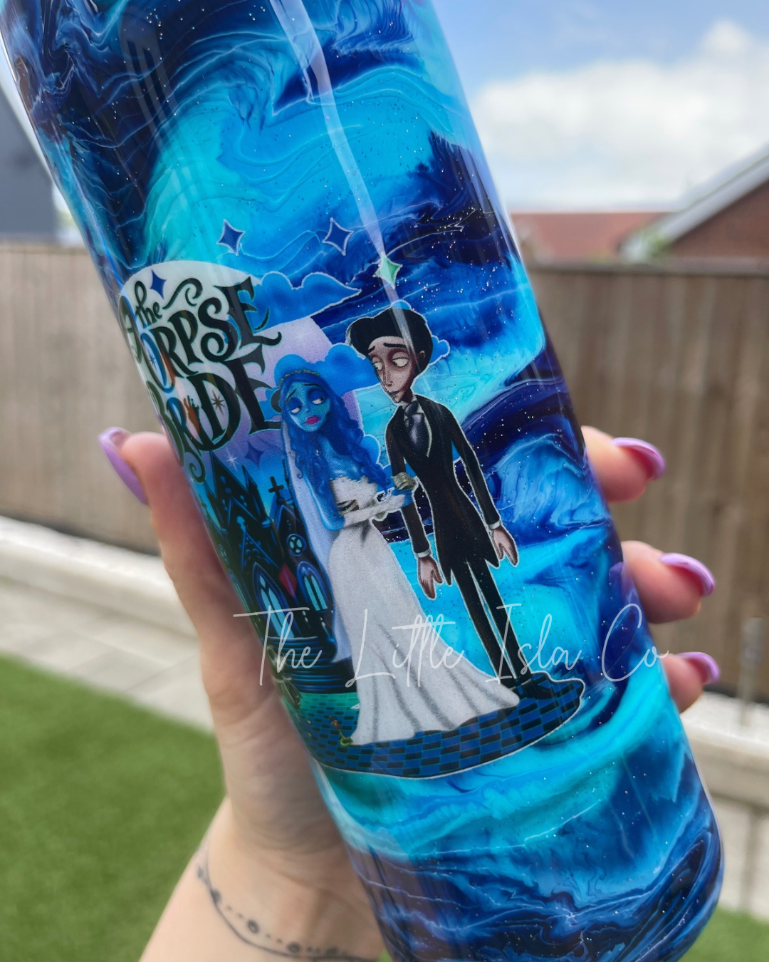 Blue Bride Resin Swirl Tumbler - 20oz Stainless Steel