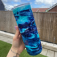 Blue Bride Resin Swirl Tumbler - 20oz Stainless Steel