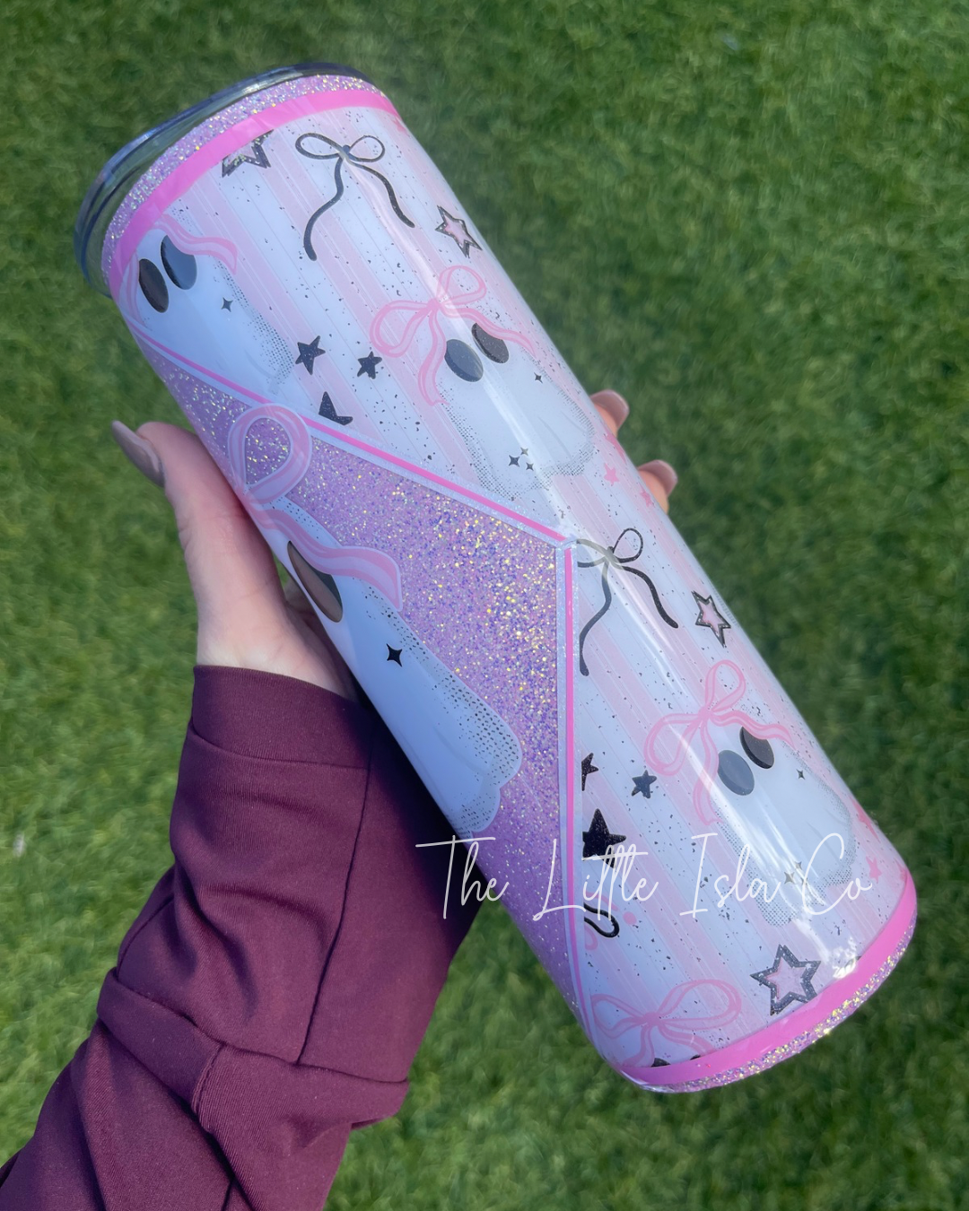 Boo Ghost Glitter Tumbler