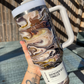 Brown & Gold Resin Swirl Tumbler