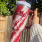 Candy Cane Milky Way Glitter Tumbler