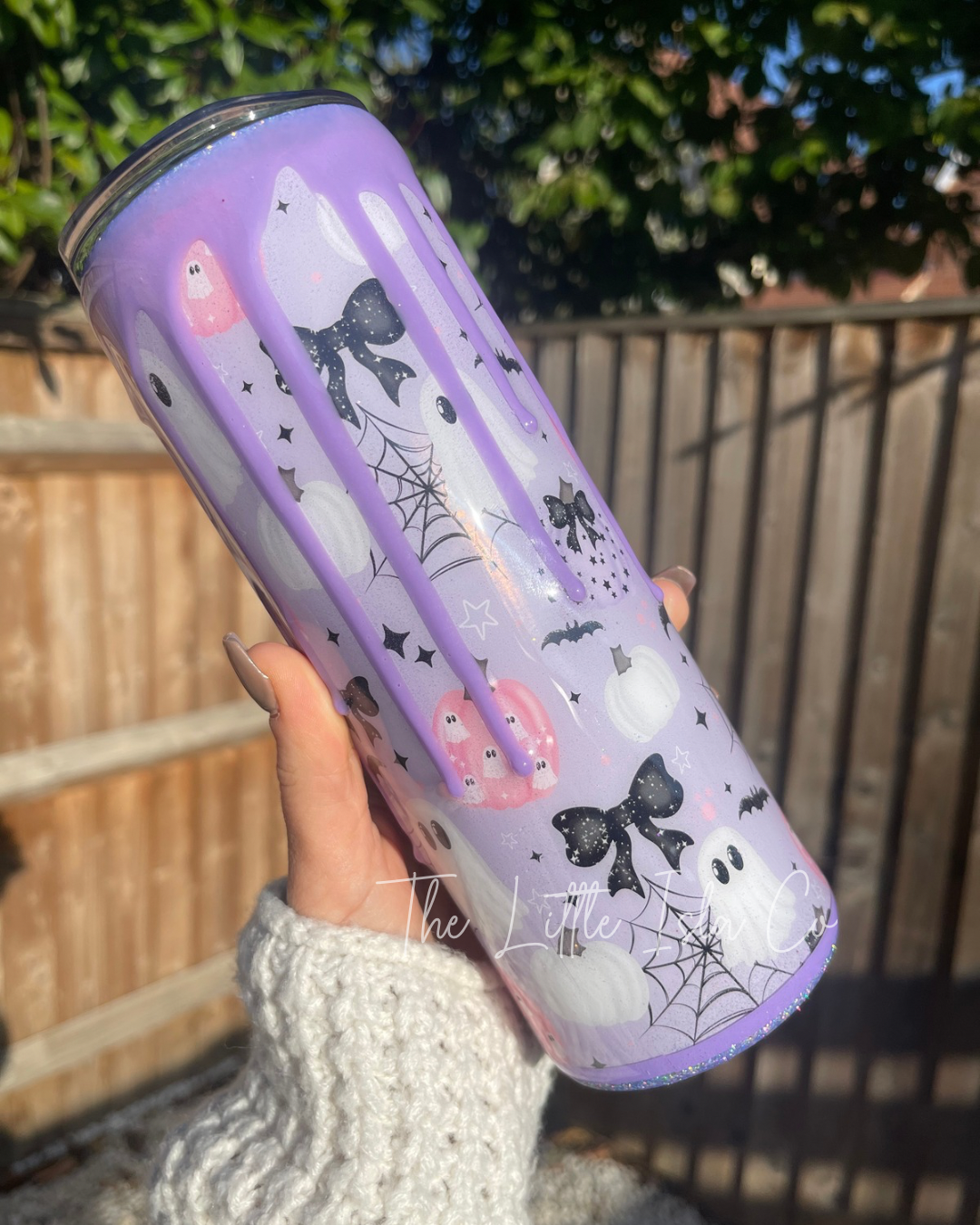 Hey Boo Glitter Tumbler