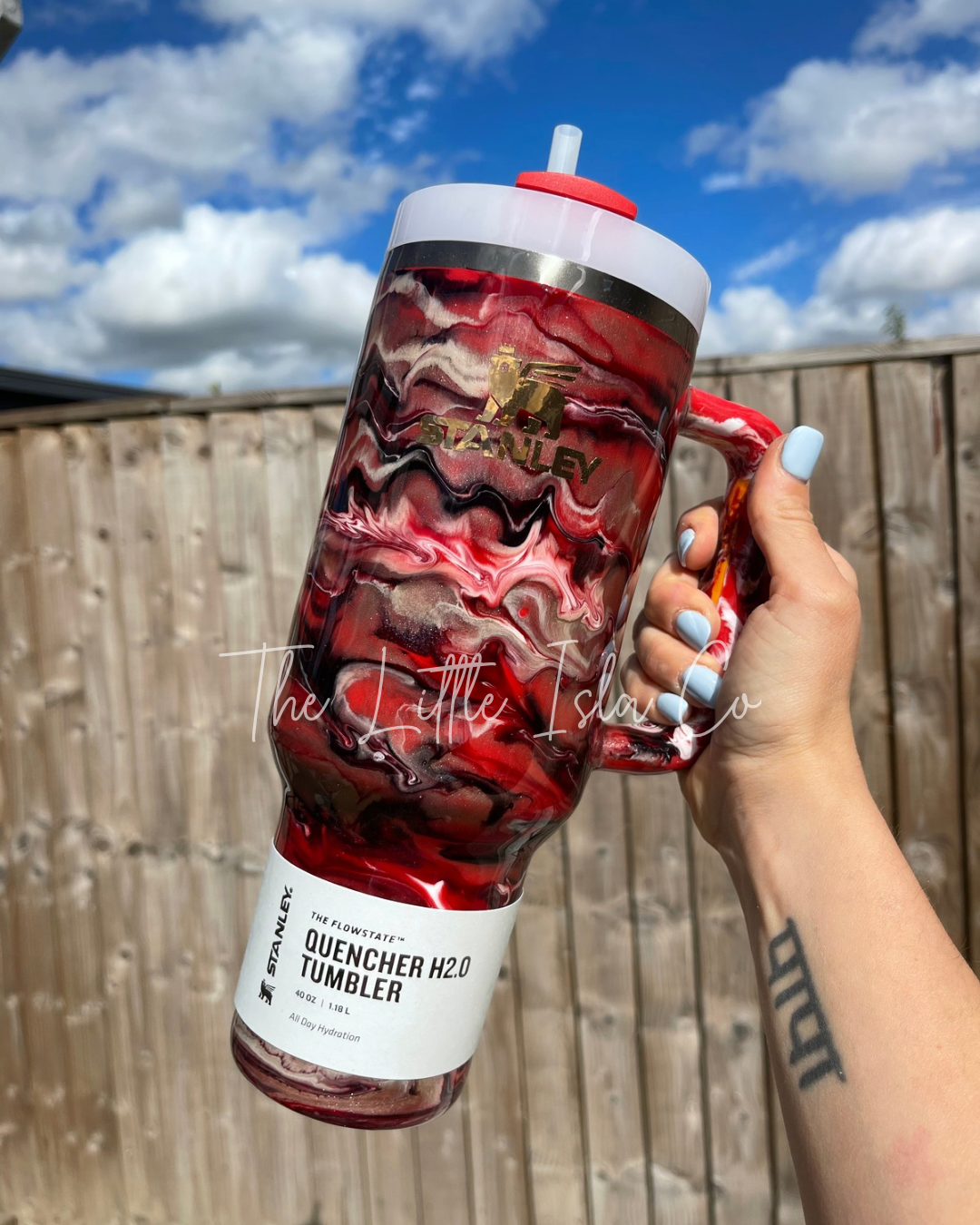 CUSTOM Resin Swirl Tumbler (select your options)