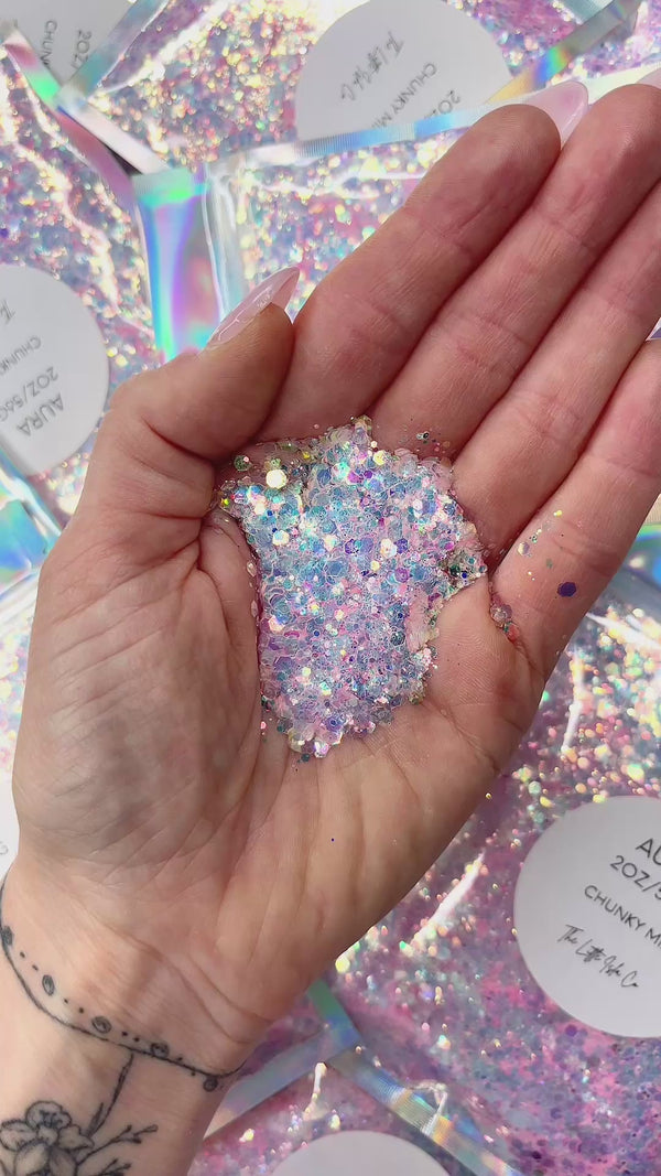 Aura - Opalite Chunky Glitter Mix - 2oz/56g Pack